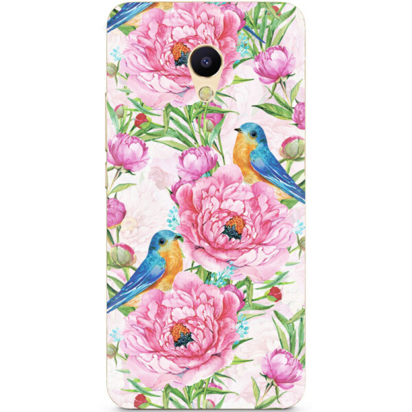 

Силиконовый чехол BoxFace Meizu M5s Birds and flowers (29620-up2376)