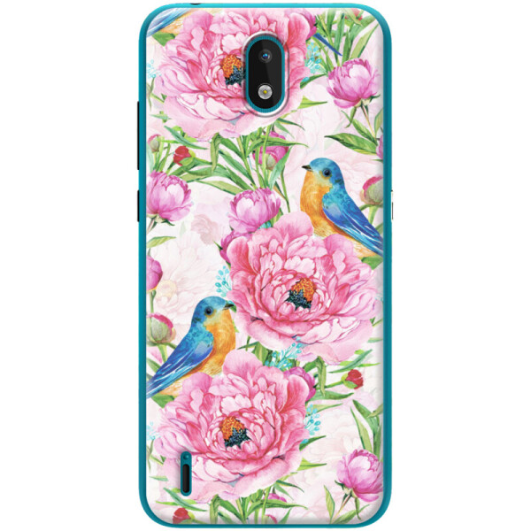 

Силиконовый чехол BoxFace Nokia 1.3 Birds and flowers (40967-up2376)