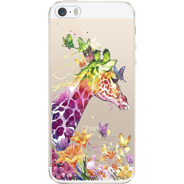 

Силиконовый чехол BoxFace Apple iPhone 5 / 5S / 5SE Colorful Giraffe (24525-cc14)