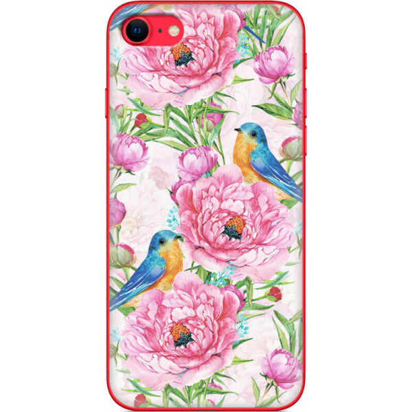 

Силиконовый чехол BoxFace Apple iPhone SE (2020) Birds and flowers (39592-up2376)