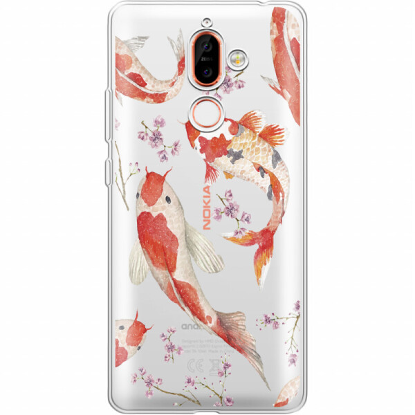

Силиконовый чехол BoxFace Nokia 7 Plus Japanese Koi Fish (34038-cc3)