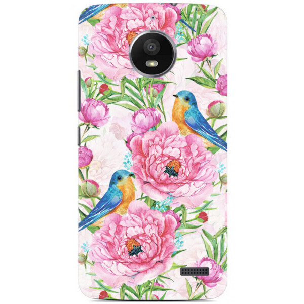 

Силиконовый чехол BoxFace Motorola Moto E XT1762 Birds and flowers (31943-up2376)