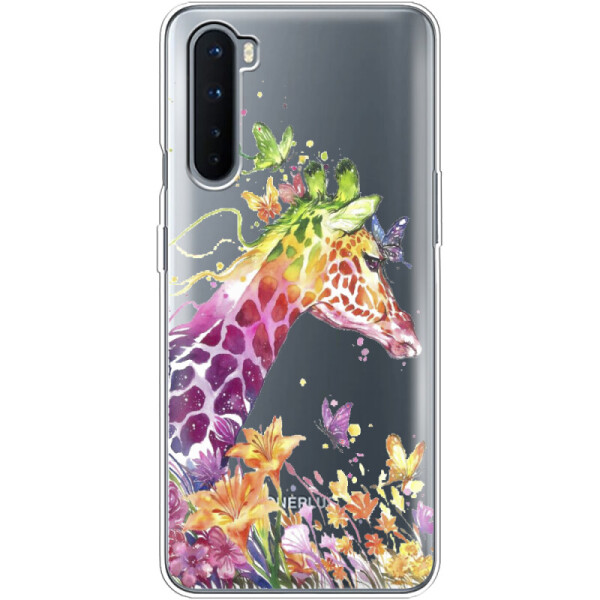 

Силиконовый чехол BoxFace OnePlus Nord Colorful Giraffe (40980-cc14)