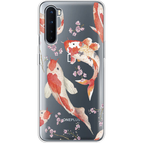 

Силиконовый чехол BoxFace OnePlus Nord Japanese Koi Fish (40980-cc3)