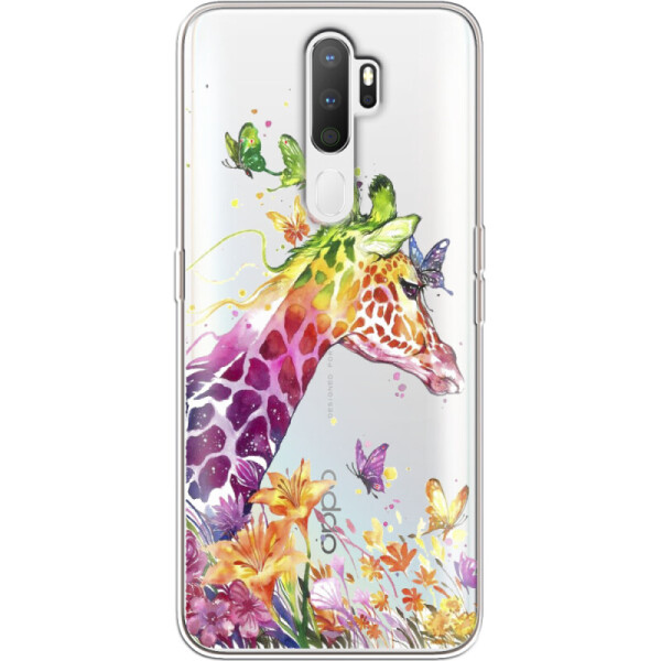 

Силиконовый чехол BoxFace OPPO A5 2020 Colorful Giraffe (38519-cc14)