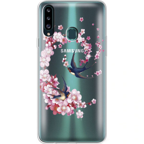 

Силиконовый чехол BoxFace Samsung A207 Galaxy A20s Swallows and Bloom (38125-rs4)
