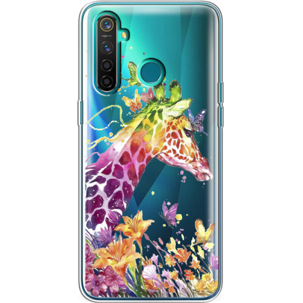 

Силиконовый чехол BoxFace Realme 5 Pro Colorful Giraffe (39526-cc14)