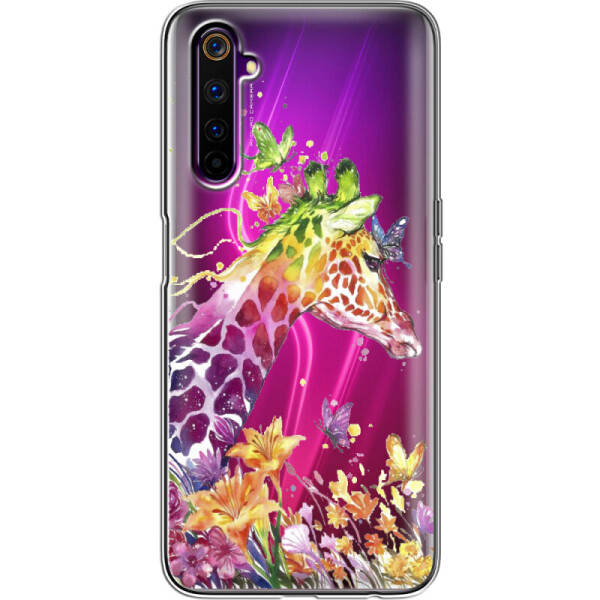 

Силиконовый чехол BoxFace Realme 6 Pro Colorful Giraffe (39943-cc14)