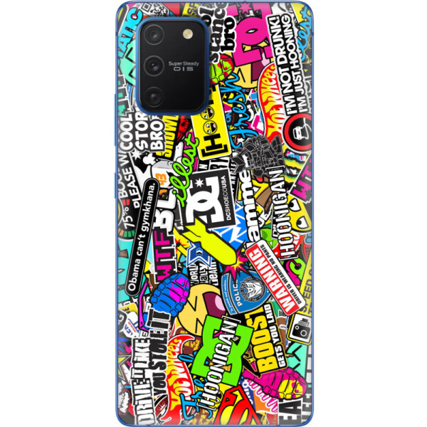 

Силиконовый чехол BoxFace Samsung G770 Galaxy S10 Lite Multicolored Inscriptions (38971-up880)