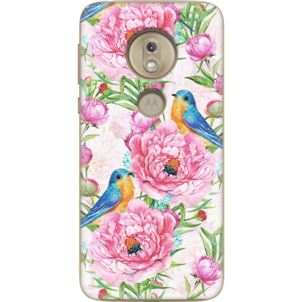 

Силиконовый чехол BoxFace Motorola G7 Play XT1952 Birds and flowers (37197-up2376)