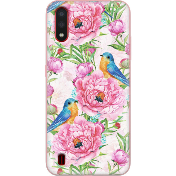 

Силиконовый чехол BoxFace Samsung A015 Galaxy A01 Birds and Flowers (38839-up2376)