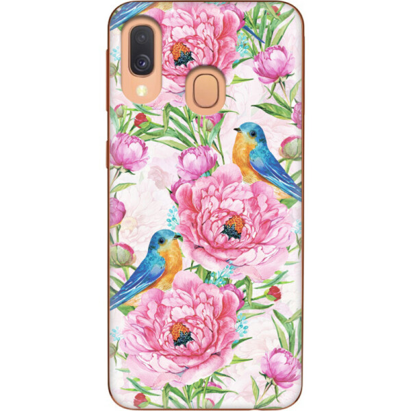 

Силиконовый чехол BoxFace Samsung A405 Galaxy A40 Birds and Flowers (36707-up2376)
