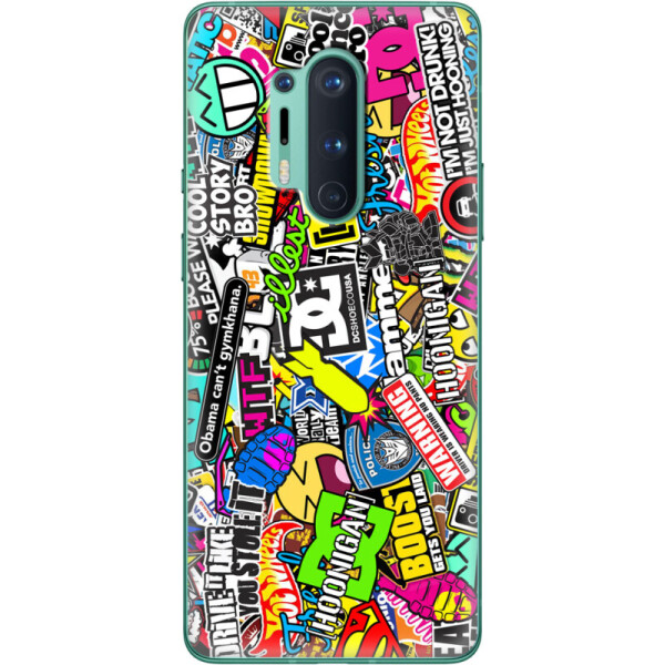 

Силиконовый чехол BoxFace OnePlus 8 Pro Multicolored Inscriptions (39994-up880)