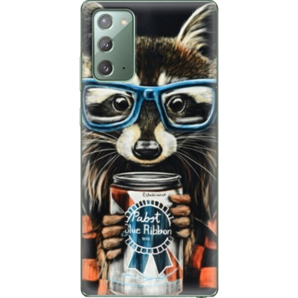 

Силиконовый чехол BoxFace Samsung N980 Galaxy Note 20 Енот с банкой (40568-up1333)