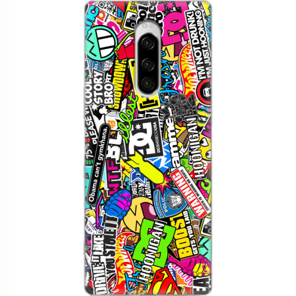 

Силиконовый чехол BoxFace Sony Xperia 1 Multicolored Inscriptions (36656-up880)
