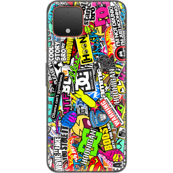 

Силиконовый чехол BoxFace Google Pixel 4 Multicolored Inscriptions (38487-up880)