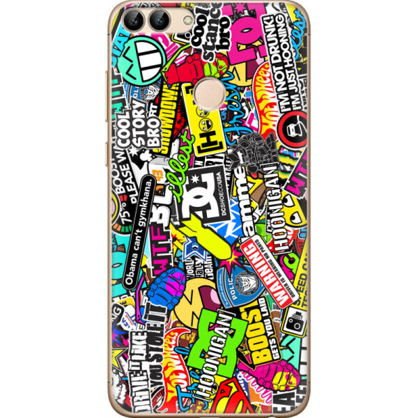 

Силиконовый чехол BoxFace Huawei P Smart Multicolored Inscriptions (32669-up880)