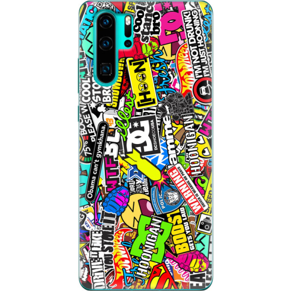 

Силиконовый чехол BoxFace Huawei P30 Pro Multicolored Inscriptions (36855-up880)