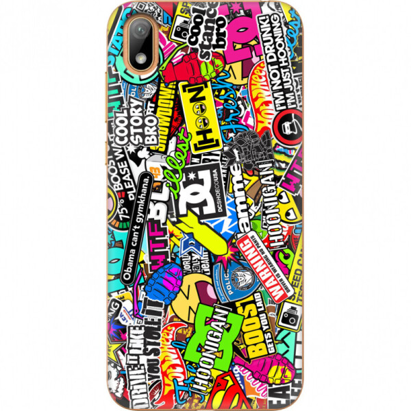 

Силиконовый чехол BoxFace Huawei Y5 2019 Multicolored Inscriptions (37076-up880)