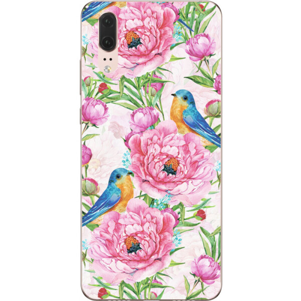 

Силиконовый чехол BoxFace Huawei P20 Birds and flowers (33128-up2376)