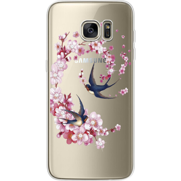 

Силиконовый чехол BoxFace Samsung G935 Galaxy S7 Edge Swallows and Bloom (24998-rs4)