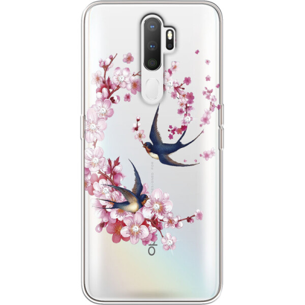 

Силиконовый чехол BoxFace OPPO A5 2020 Swallows and Bloom (38519-rs4)