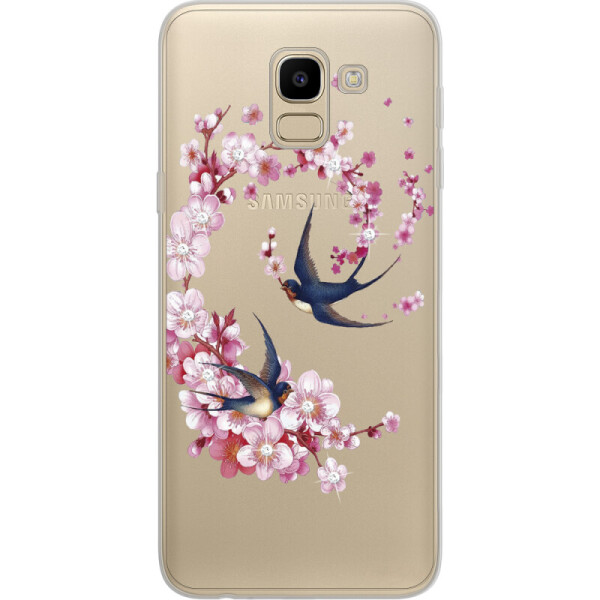 

Силиконовый чехол BoxFace Samsung J600 Galaxy J6 2018 Swallows and Bloom (33861-rs4)