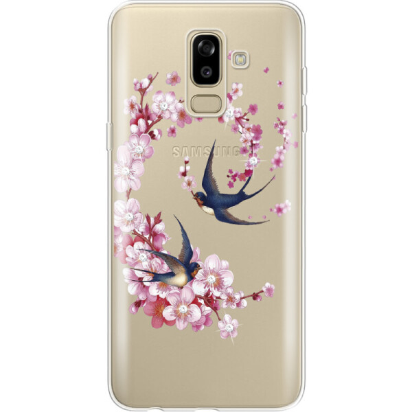 

Силиконовый чехол BoxFace Samsung J810 Galaxy J8 2018 Swallows and Bloom (34856-rs4)