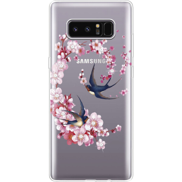 

Силиконовый чехол BoxFace Samsung N950F Galaxy Note 8 Swallows and Bloom (32371-rs4)