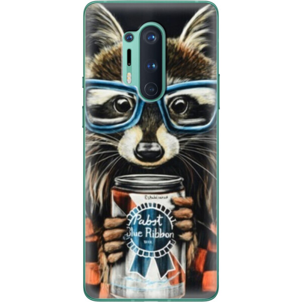 

Силиконовый чехол BoxFace OnePlus 8 Pro Енот с банкой (39994-up1333)