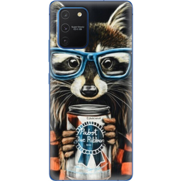 

Силиконовый чехол BoxFace Samsung G770 Galaxy S10 Lite Енот с банкой (38971-up1333)