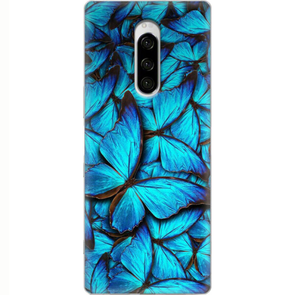 

Силиконовый чехол BoxFace Sony Xperia 1 лазурные бабочки (36656-up1550)