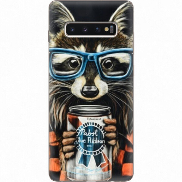 

Силиконовый чехол BoxFace Samsung G975 Galaxy S10 Plus Енот с банкой (35854-up1333)