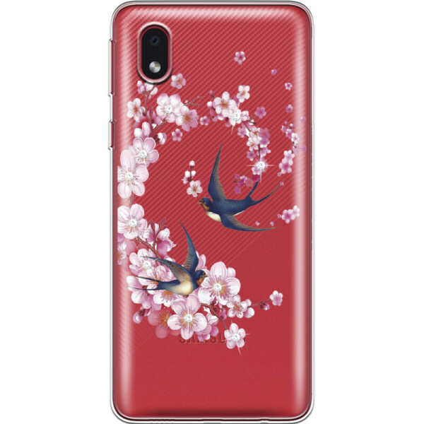 

Силиконовый чехол BoxFace Samsung A013 Galaxy A01 Core Swallows and Bloom (40875-rs4)