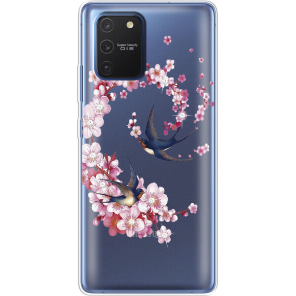 

Силиконовый чехол BoxFace Samsung G770 Galaxy S10 Lite Swallows and Bloom (38971-rs4)