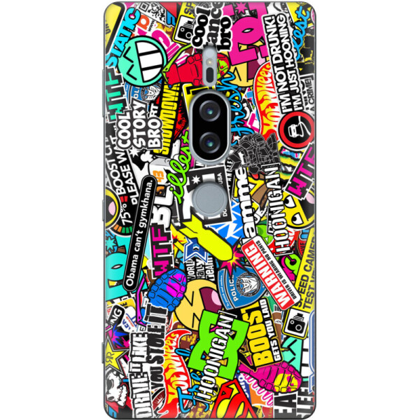 

Силиконовый чехол BoxFace Sony Xperia XZ2 Premium H8166 Multicolored Inscriptions (36799-up880)