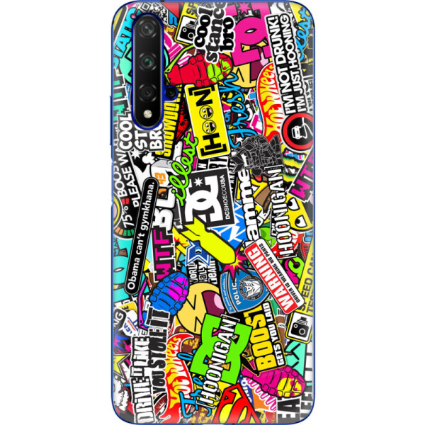 

Силиконовый чехол BoxFace Huawei Honor 20 Multicolored Inscriptions (37632-up880)