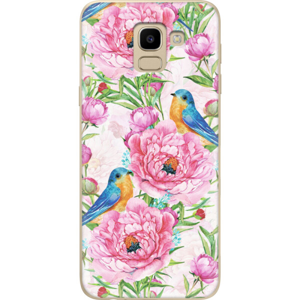 

Силиконовый чехол BoxFace Samsung J600 Galaxy J6 2018 Birds and flowers (33861-up2376)