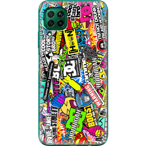 

Силиконовый чехол BoxFace Huawei P40 Lite Multicolored Inscriptions (39379-up880)