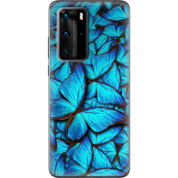 

Силиконовый чехол BoxFace Huawei P40 Pro лазурные бабочки (39750-up1550)