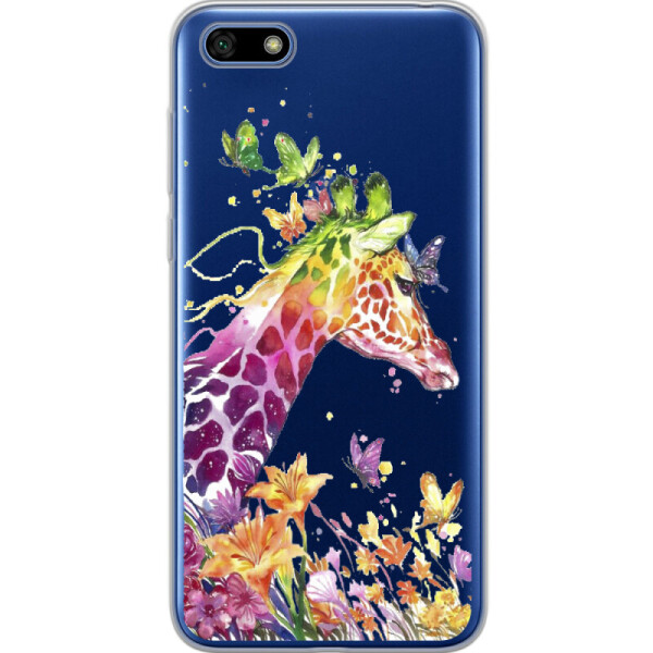 

Силиконовый чехол BoxFace Huawei Y5 2018 Colorful Giraffe (33370-cc14)