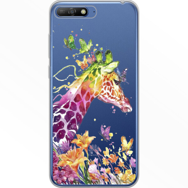 

Силиконовый чехол BoxFace Huawei Y6 2018 Colorful Giraffe (33371-cc14)