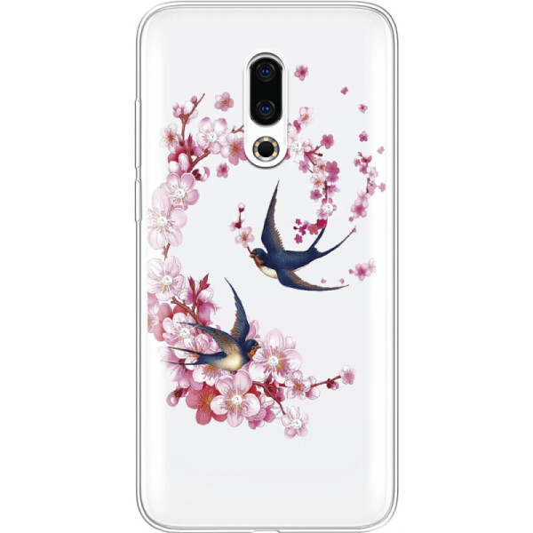 

Силиконовый чехол BoxFace Meizu 16 Plus Swallows and Bloom (35583-rs4)