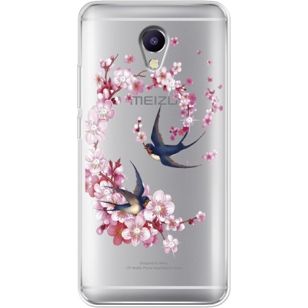 

Силиконовый чехол BoxFace Meizu M5 Note Swallows and Bloom (28289-rs4)