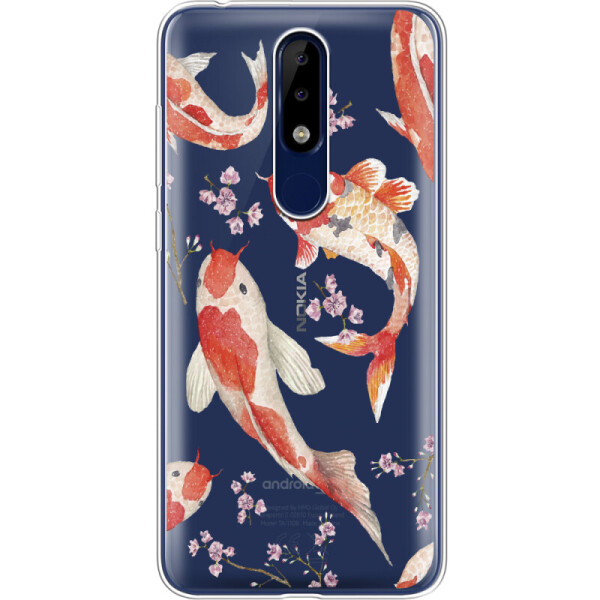 

Силиконовый чехол BoxFace Nokia 5.1 Plus Japanese Koi Fish (36117-cc3)