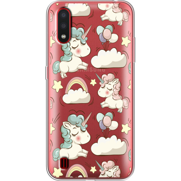 

Силиконовый чехол BoxFace Samsung A015 Galaxy A01 Unicorns (38839-cc2)