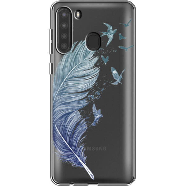

Силиконовый чехол BoxFace Samsung A215 Galaxy A21 Feather (39760-cc38)