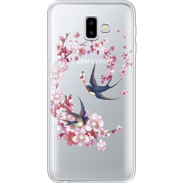 

Силиконовый чехол BoxFace Samsung J610 Galaxy J6 Plus 2018 Swallows and Bloom (35408-rs4)