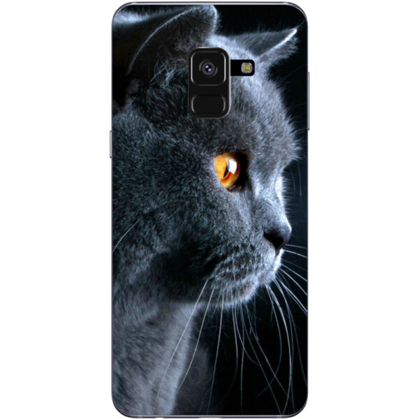 

Силиконовый чехол BoxFace Samsung A530 Galaxy A8 (2018) English cat (32657-up1346)