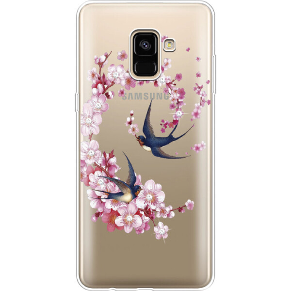 

Силиконовый чехол BoxFace Samsung A730 Galaxy A8 Plus (2018) Swallows and Bloom (32658-rs4)